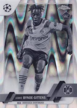 2022-23 Topps Chrome UEFA Club Competitions - Black & White Ray Wave Refractor #43 Jamie Bynoe-Gittens Front