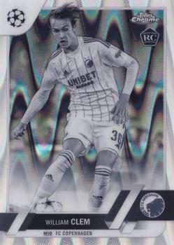 2022-23 Topps Chrome UEFA Club Competitions - Black & White Ray Wave Refractor #139 William Clem Front