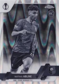 2022-23 Topps Chrome UEFA Club Competitions - Black & White Ray Wave Refractor #167 Matthis Abline Front