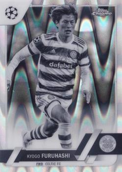 2022-23 Topps Chrome UEFA Club Competitions - Black & White Ray Wave Refractor #183 Kyogo Furuhashi Front