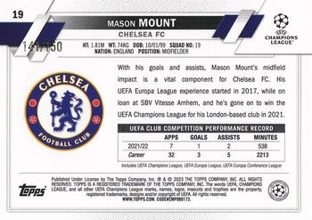 2022-23 Topps Chrome UEFA Club Competitions - Blue Refractor #19 Mason Mount Back