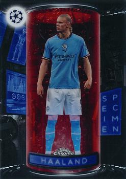 2022-23 Topps Chrome UEFA Club Competitions - Specimens Red Refractor #S-2 Erling Haaland Front
