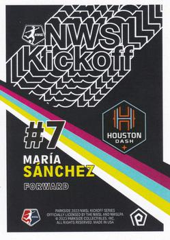 2023 Parkside NWSL Kickoff #NNO María Sánchez Back
