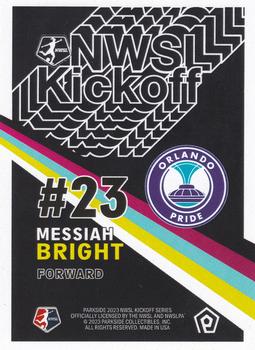 2023 Parkside NWSL Kickoff #NNO Messiah Bright Back