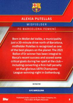 2022-23 Topps Chrome FC Barcelona: Més Que Un Club - Refractor #8 Alexia Putellas Back