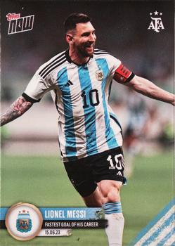 2023 Topps Now Argentine Football Association #001 Lionel Messi Front