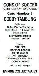 2023 Empire Collectables Icons of Soccer (Set 3) #8 Bobby Tambling Back