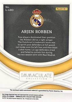 2022-23 Panini Immaculate Collection - Laces #L-ARO Arjen Robben Back