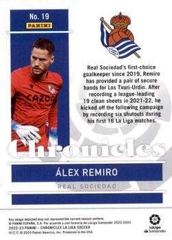 2022-23 Panini Chronicles - Chronicles La Liga #19 Alex Remiro Back