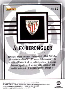 2022-23 Panini Chronicles - Panini La Liga #26 Alex Berenguer Back