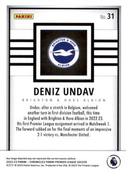 2022-23 Panini Chronicles - Panini Premier League #31 Deniz Undav Back