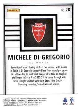 2022-23 Panini Chronicles - Panini Serie A #28 Michele Di Gregorio Back