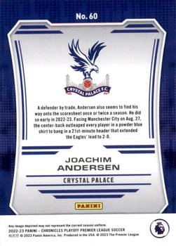 2022-23 Panini Chronicles - Playoff Premier League #60 Joachim Andersen Back