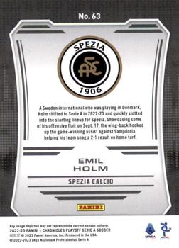 2022-23 Panini Chronicles - Playoff Serie A #63 Emil Holm Back