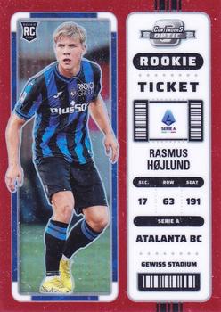 2022-23 Panini Chronicles - Contenders Optic Rookie Ticket Serie A Red #291 Rasmus Hojlund Front