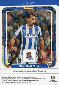 2022-23 Panini Chronicles - Contenders Autographs La Liga Silver #CA-MO Mikel Oyarzabal Back