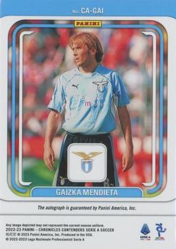 2022-23 Panini Chronicles - Contenders Autographs Serie A Silver #CA-GM Gaizka Mendieta Back