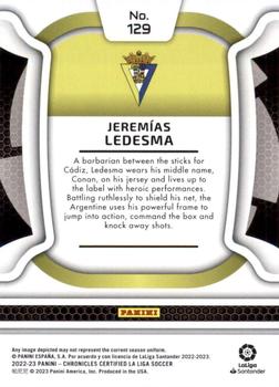 2022-23 Panini Chronicles - Certified La Liga #129 Jeremias Ledesma Back