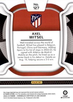 2022-23 Panini Chronicles - Certified La Liga Cracked Ice #127 Axel Witsel Back