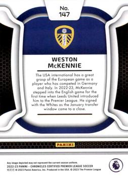 2022-23 Panini Chronicles - Certified Premier League #147 Weston McKennie Back