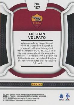 2022-23 Panini Chronicles - Certified Serie A #127 Cristian Volpato Back