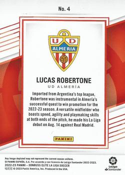 2022-23 Donruss Elite LaLiga Santander #4 Lucas Robertone Back