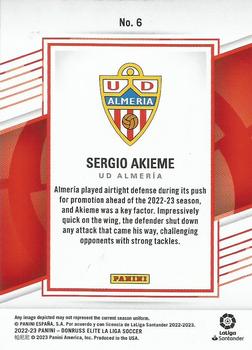 2022-23 Donruss Elite LaLiga Santander #6 Sergio Akieme Back
