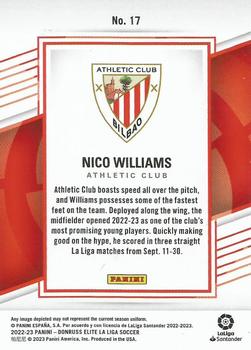 2022-23 Donruss Elite LaLiga Santander #17 Nico Williams Back