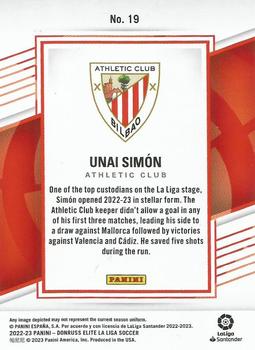 2022-23 Donruss Elite LaLiga Santander #19 Unai Simon Back