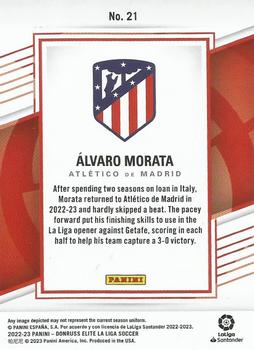 2022-23 Donruss Elite LaLiga Santander #21 Alvaro Morata Back