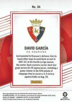 2022-23 Donruss Elite LaLiga Santander #34 David Garcia Back