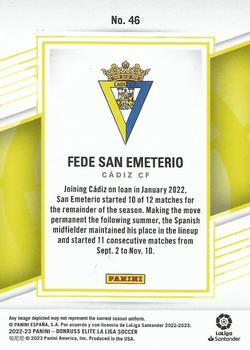 2022-23 Donruss Elite LaLiga Santander #46 Fede San Emeterio Back