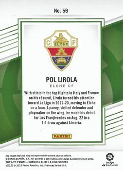 2022-23 Donruss Elite LaLiga Santander #56 Pol Lirola Back