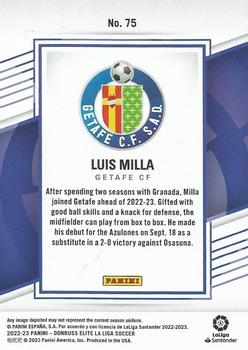 2022-23 Donruss Elite LaLiga Santander #75 Luis Milla Back