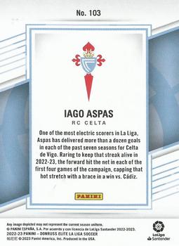 2022-23 Donruss Elite LaLiga Santander #103 Iago Aspas Back