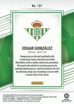 2022-23 Donruss Elite LaLiga Santander #131 Edgar Gonzalez Back