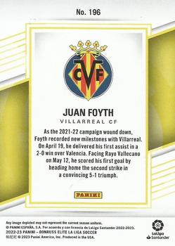 2022-23 Donruss Elite LaLiga Santander #196 Juan Foyth Back