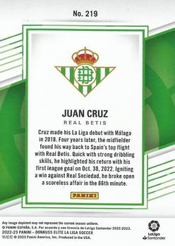 2022-23 Donruss Elite LaLiga Santander #219 Juan Cruz Back