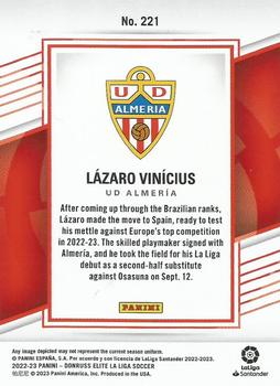 2022-23 Donruss Elite LaLiga Santander #221 Lazaro Vinicius Back