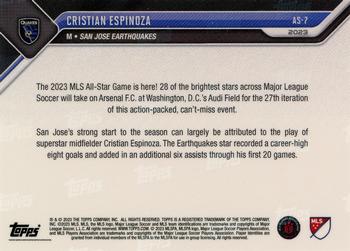 2023 Topps Now MLS All-Star Game #AS-7 Cristian Espinoza Back