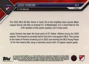 2023 Topps Now MLS All-Star Game #AS-2 Jesús Ferreira Back