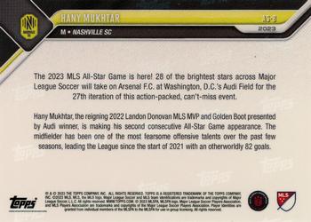2023 Topps Now MLS All-Star Game #AS-8 Hany Mukhtar Back