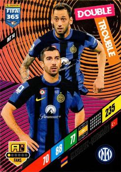 2024 Panini Adrenalyn XL FIFA 365 #INT14 Henrikh Mkhitaryan / Hakan Çalhanoğlu Front