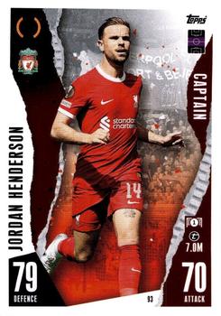 2023-24 Topps Match Attax UEFA Club Competitions #93 Jordan Henderson Front