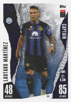 2023-24 Topps Match Attax UEFA Club Competitions #342 Lautaro Martínez Front