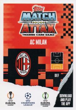 2023-24 Topps Match Attax UEFA Club Competitions #347 Davide Calabria Back