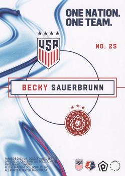 2023 Parkside USWNT One Nation One Team #25 Becky Sauerbrunn Back