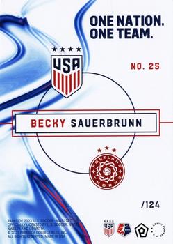 2023 Parkside USWNT One Nation One Team - Foil #25 Becky Sauerbrunn Back