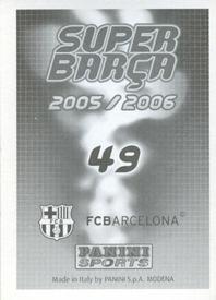 2005-06 Panini Super Barça #49 Messi Back