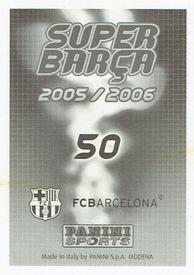 2005-06 Panini Super Barça #50 Messi Back